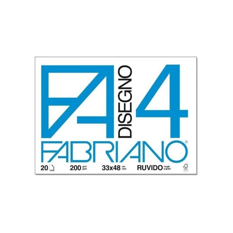 FABRIANO BLOCCO CARTA RUVIDO 33X48 200 gsm 20 FOGLI